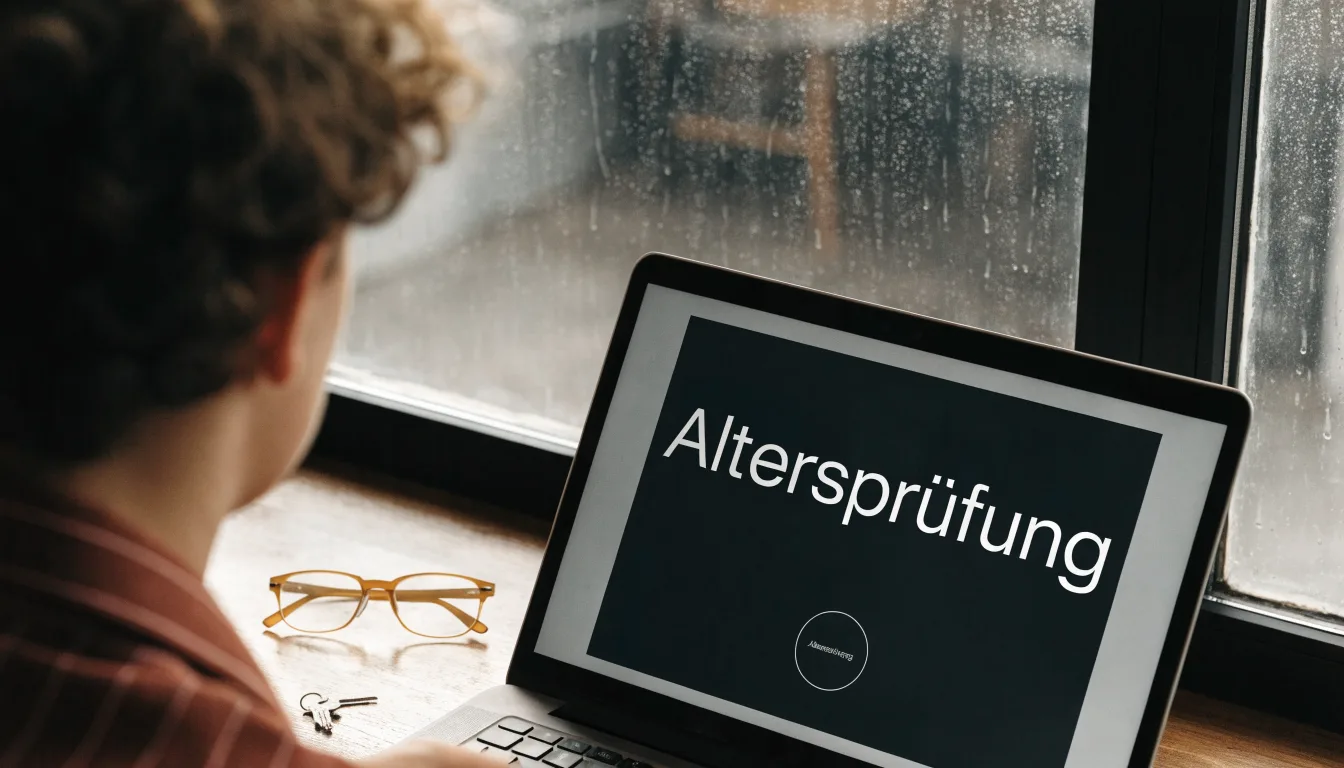Ein Schlüsselbund und eine Brille liegen auf einem leeren Block neben einem Fenster mit Regentropfen.