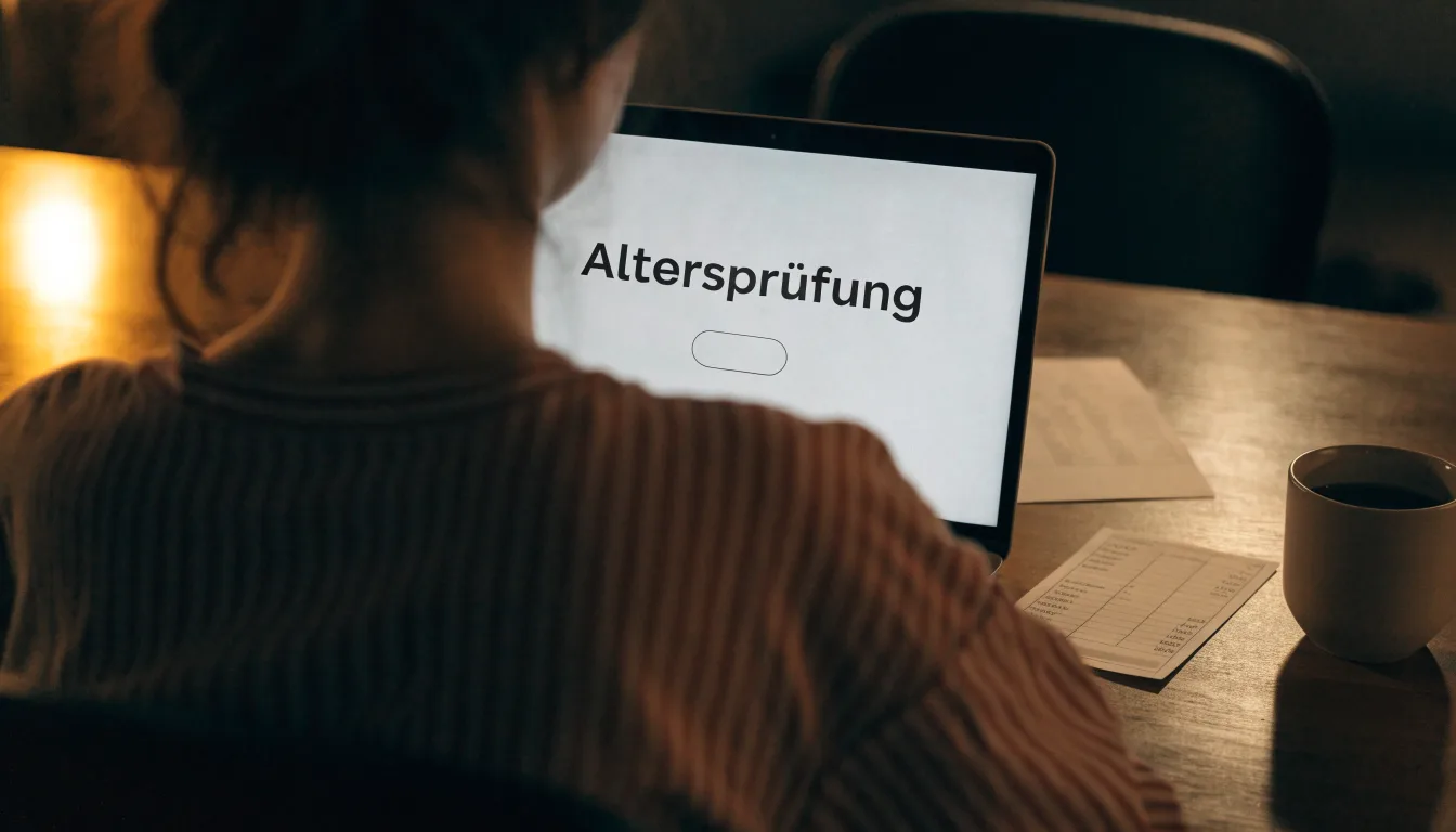 Ein Vorhängeschloss hängt an einem Metalltor in der Dämmerung, im Hintergrund unscharf ein Fußballplatz.